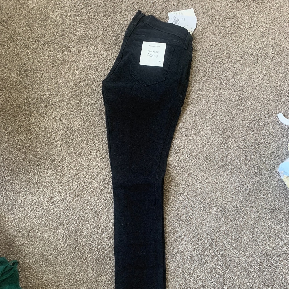 Abercrombie & Fitch Black Women Jeans Jeggings
